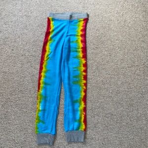Tie dye sweatpants!!! Flowers by Zoe
